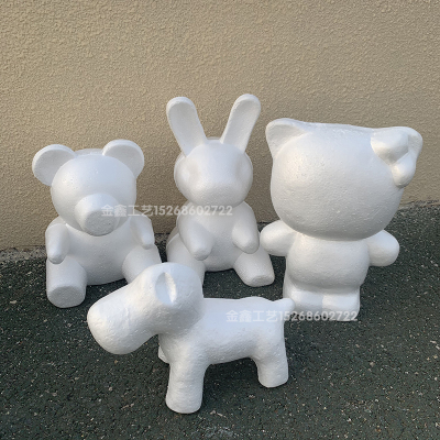 Foam Bear Mold PE Rose Bear Preserved Fresh Flower Unicorn Rabbit Dog KT Cat Model DIY Handmade Material Creative Doll