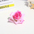 Flocking Artificial Rose Triangle Roll Rose Perianth Flower Arrangement Handmade Fabric Silk Flower Fake Flower Gift Wholesale