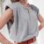 20114P Sleeveless Shoulder Pad Loose Slim-Fit Elegant T-shirt Vest Female Summer New Lady Bottoming Shirt