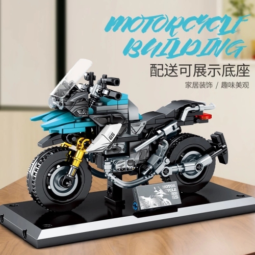 sembo block technology series harley ktm scrambling motorcycle compatible with lego puzzle splicing 701102 building blocks