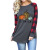 2020 Amazon Halloween Hot Selling Women's Top Pumpkin Pattern Printed round Neck Raglan Long-Sleeved T-shirt Women
