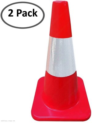 45.72cm and 71.12cm Traffic * Cone with Retractable * 2 Pieces DR-ED