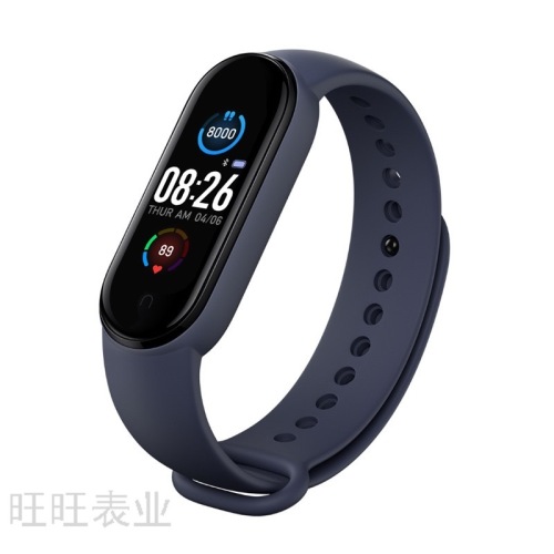 High-End M5 Smart Bracelet Color Screen Magnetic Charging Waterproof 13 Languages Factory Direct Sales Smart Watch