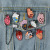 European and American Whale Cartoon Chain Alloy Cartoon Heart Brooch Cool Lovely Rose Heart Badge Pin