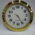Alloy Watch Head 55mm round Craft Clock Head Crystal Watch Core Inlaid Watch Head Clock Head Thermometer