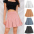 Amazon Autumn and Winter Skirt 2020 New Elastic High Waist Pleated Skirt Solid Color All-match Pleated Skirt