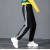Autumn and Winter Brushed and Thick Sports Pants Women Harem Pants Loose and Plussized Warm Casual Pants Waistband