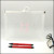 Transparent Zipper Bag A4 Plaid Printing File Bag Student Stationery Case Factory Direct Sales Office File Holder