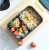Wheat Straw Lunch Box Korean Bento Box Sealed Student with Cover Compartment Heating Fresh-Keeping Food Box