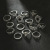 Cross-Border Ornament 15-Piece Ring Cool Fashion Hollow Lotus Sunflower Geometric Black Gem Set Ring