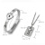 Cross-Border Fashion Creative Couple's Bracelet Heart Lock Heart-Shape Lock Titanium Steel Bracelet Key Set