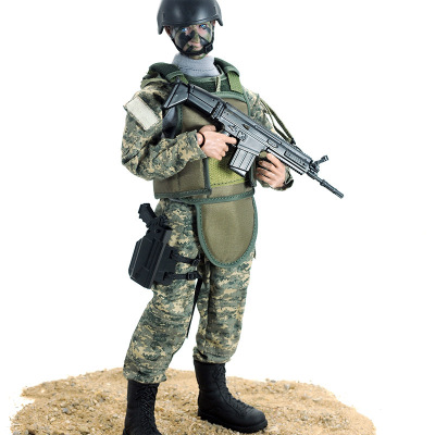 Pattiz Factory Direct Sales NB Series 30cm Camouflage Plastic Belt Battleground Toy Gun Military Model 16 Soldiers