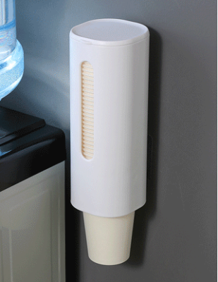 Disposable Cup Holder Household Cup Puller Water Dispenser Dustproof Water Cup Holder Wall-Mounted Single Tube Paper Cup Automatic Storage Rack
