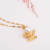 Creative New Angel Necklace Pendant Elegant Cute Angel Fashion Zircon Simple and Compact Necklace Factory Direct Sales