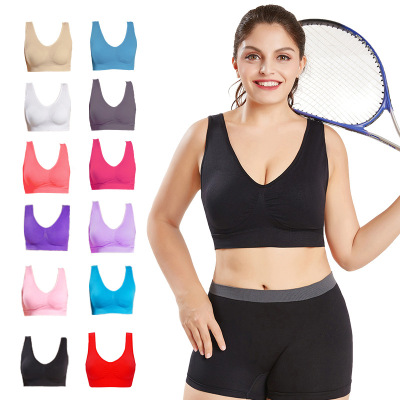 Ultra-Thin Large Size Bra Fat Mm220 Jin Large Size Seamless Sports Brassiere Full Cup Adjustable Bra