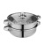 28cm Stainless Steel Steamer Single Layer Double Layer Dual Handle Soup Steamer Cooking MultiFunction Pots Gift Gifts