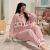 LongSleeved Pajamas Women Spring and Autumn Korean Cardigan Comfortable Sweet Strawberry Girl's Homewear Set Fashion