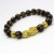 Obsidian GoldPlated Brave Bracelet Men and Women SixCharacter Rumor Beads Bracelet Taobao Live CrossBorder Ornament