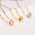 Creative Cross-Border Necklace Fine Copper Real Gold Electroplated DIY Ornament Lucky Beads Pendant Loose Beads Pendant Factory Direct Sales