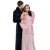 and Winter Flannel Panel Nightgown Long Plussized Padded Men and Women Couple Pajamas CrossBorder Spot Bathrobe Bathrobe