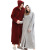 New Style AutumnWinter Zip Bathrobe Hooded Plussized Nightgown Couple's Padded Pajamas Flannel Nightdress