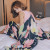 Popular Women's Casual Cotton Silk ThreePiece Pajamas Comfortable Breathable Korean Retro Style LongSleeved Leisure Tops