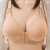 Middleaged and Elderly Bra without Steel Ring Large Size Underwear Front Button Mother Bra Comfortable Cotton Bra