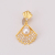 New Shell Pearl Necklace Pendant Ornaments Accessories Scallop-Shaped Micro Pave Full Diamond Fashion Temperament Factory Direct Sales
