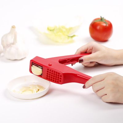 Meshed Garlic Device Dual-Purpose Garlic Masher Slicer Garlic Juice Clip Garlic Press Peel Garlic Smash Garlic Grinder Manual Garlic Press