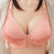 Middleaged and Elderly Bra without Steel Ring Large Size Underwear Front Button Mother Bra Comfortable Cotton Bra