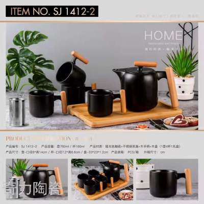 Weige Creative Simple Nordic Cup Set Set Household Living Room Teapot Cup Simple Large Capacity Six-Piece Set