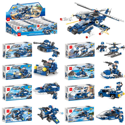 LEGO Assembled Building Blocks 8in1 Helicopter Children's Educational Special Police Building Blocks Toys Gifts
