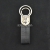 Metal Alloy Leather Keychain Premium Gifts Hanging Buckle Waist Hanging Double Ring Keychain Factory Direct Sales