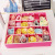 Factory Direct Sales Rose-Red Underwear Storage Box Four-Piece Socks Storage Box Fabric Bra Sorting Box for Collection
