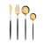 round Spoon Stainless Steel Steak Knife and Fork Spoon Titanium Gold Bright Light Spoon Fork Chopsticks Mirror Spoon