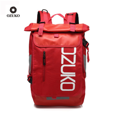 Ozuko New Style Oxford Cloth Backpack Korean Fashion Backpack Men's Travel Backpack Women's Casual Schoolbag