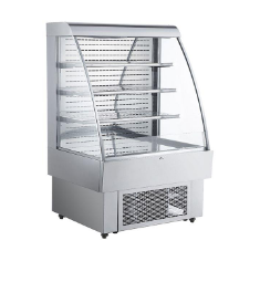 commercial 380l open refrigerated display cabinet air curtain cabinet convenience store air freezer vertical dairy preservation cabinet