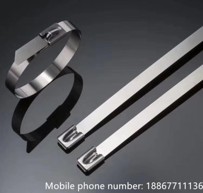 304 Stainless Steel Binding Band 4.6mm Self-Locking Metal Fixed Strong Iron Binding Band Binding Band Twist Ribbon Hoop