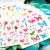 CrossBorder Exclusive Explosion Watermark Sticker Set Butterfly Fruit Lace Colorful Flower Gold and Silver Bronzing Ins