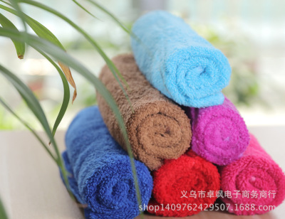 New Coral Fleece Dish Towel Oil-Free Scouring Pad Wandering Peddler Dish Cloth Two Yuan Shop Special Sale Exhibition Rag