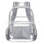 Wholesale Cross-Border Classic Black Transparent Bag Fashion Backpack Travel Backpack Schoolbag Factory Direct Sales