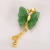 2020 Creative Style Green Butterfly Tassel Pendant Necklace Fashion OL All-Match Anti-Allergy Necklace Factory Direct Sales