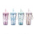 Internet Celebrity Double-Layer Insulated Plastic Cup with Straw Cute Sequins Student Cup Korean Style Simple Water Cup Girlwill