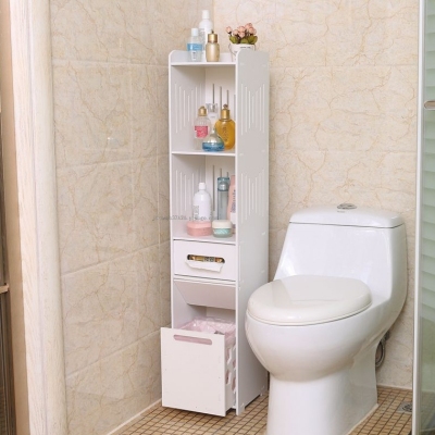 Waterproof Storage Rack Bathroom Storage Rack Toilet Floor Narrow Cabinet Toilet Side Cabinet