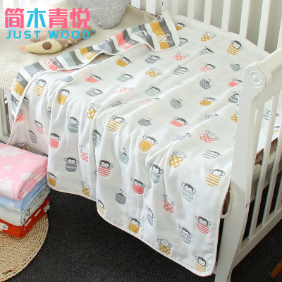 110 110cm Baby Bath Towel Blanket Gauze Baby Quilt Quality Baby Cotton 6 SixLayer Gauze Bath Towel