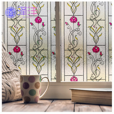 Frosted Glass Stickers Colorful Electrostatic Window Stickers for Home Privacy Protection Light Transmitting and Opaque Factory Direct Sales Wholesale