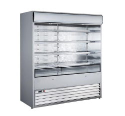 1050l commercial stainless steel string spray display cabinet spicy hot pot freezer hot pot vegetable refrigerated air curtain cabinet