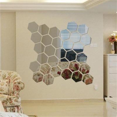 Mirror Environmental Protection Acrylic Wall Stickers Background Wall Decoration Crystal Stereo Mirror Surface Stickers