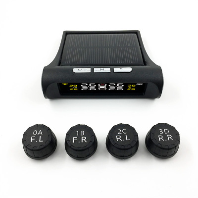TPMS External Tire Pressure Monitor System Universal Automobile Wireless Solar Tire Pressure Monitoring Instrument