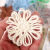 Factory Direct Sales 7cm Color Hemp Rope Ornamental Flower Clothing Shoes and Hats Decorative Accessories Creative DIY Decoration Spot